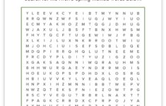 Free Printable Spring Word Search Pjs And Paint