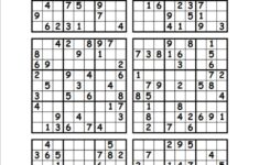 Free Printable Sudoku 6 Per Page Free Printable