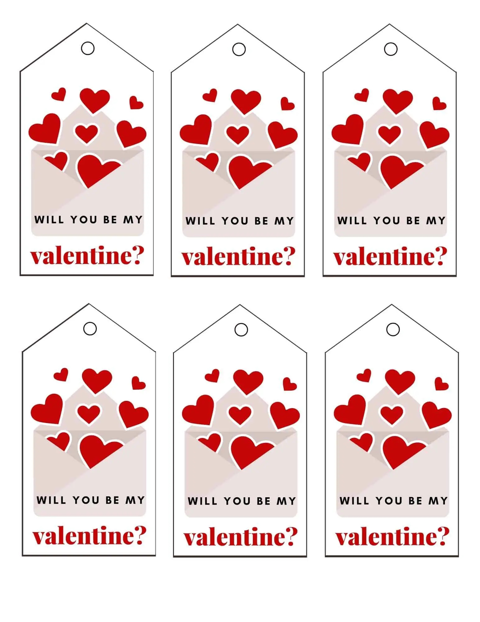 Free Printable Valentine Tags Add A Little Adventure