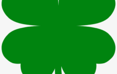 Free St Patricks Day Printables Four Leaf Clover Transparent