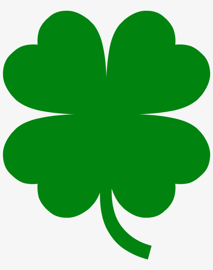 Free St Patricks Day Printables Four Leaf Clover Transparent