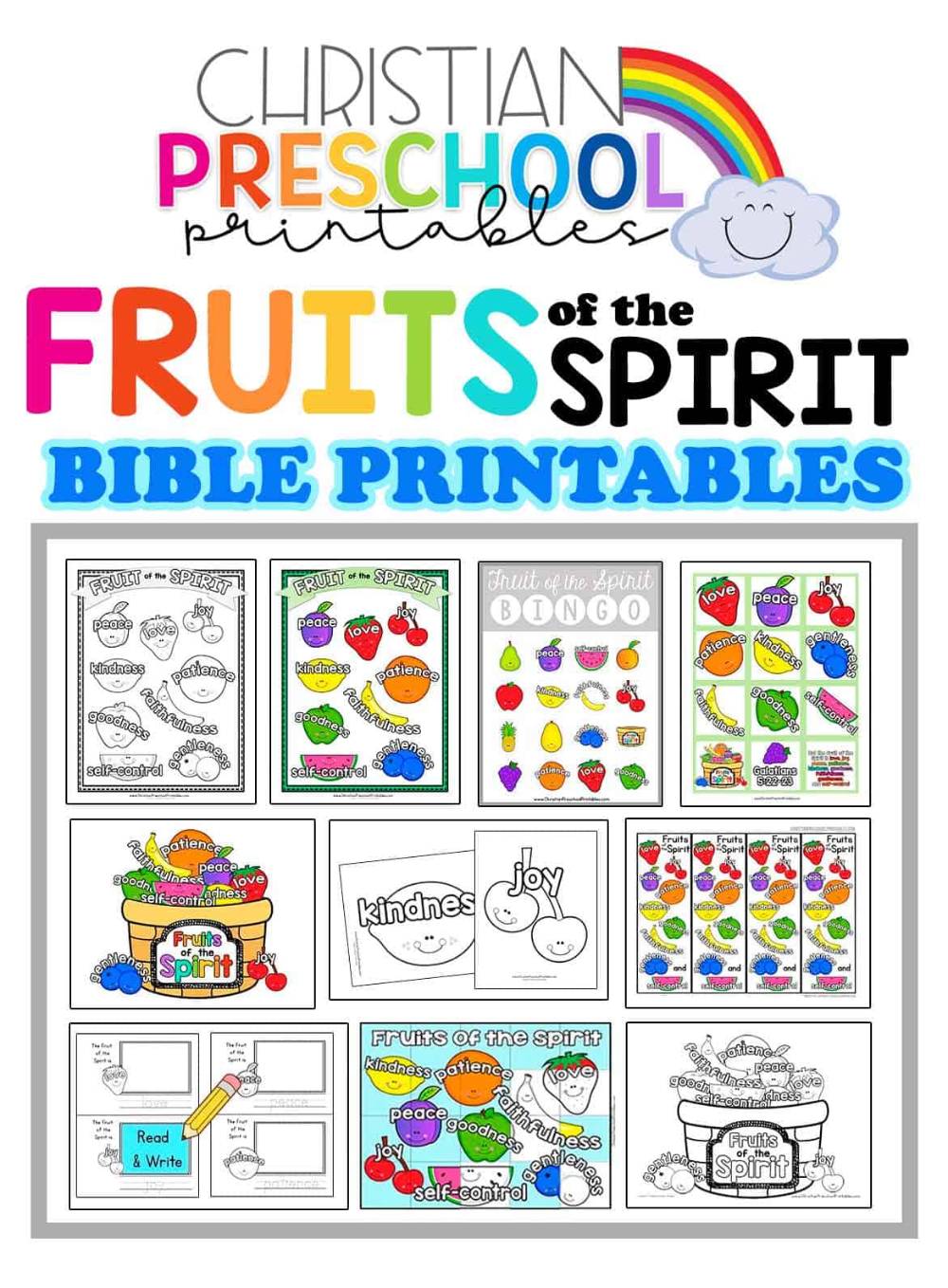 Fruit Of The Spirit Bible Printables In 2021 Fruit Of The Spirit