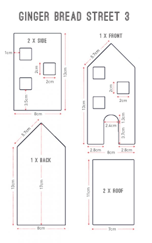 Gingerbread House Template Pdf Master Template