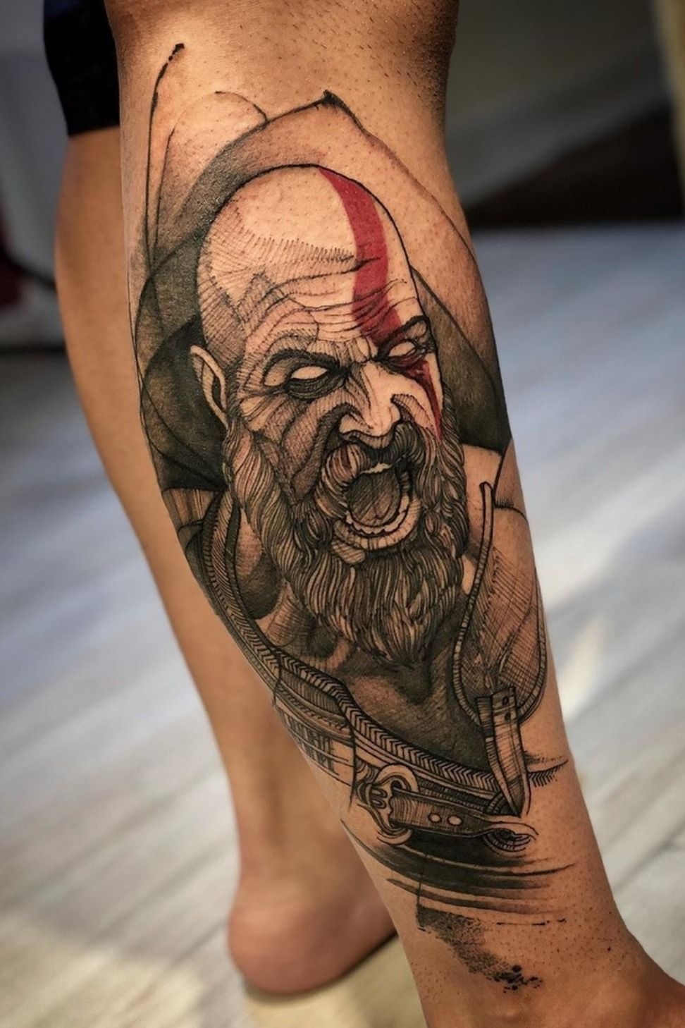 God Of War Tattoo War Tattoo Mother Tattoos Gaming Tattoo