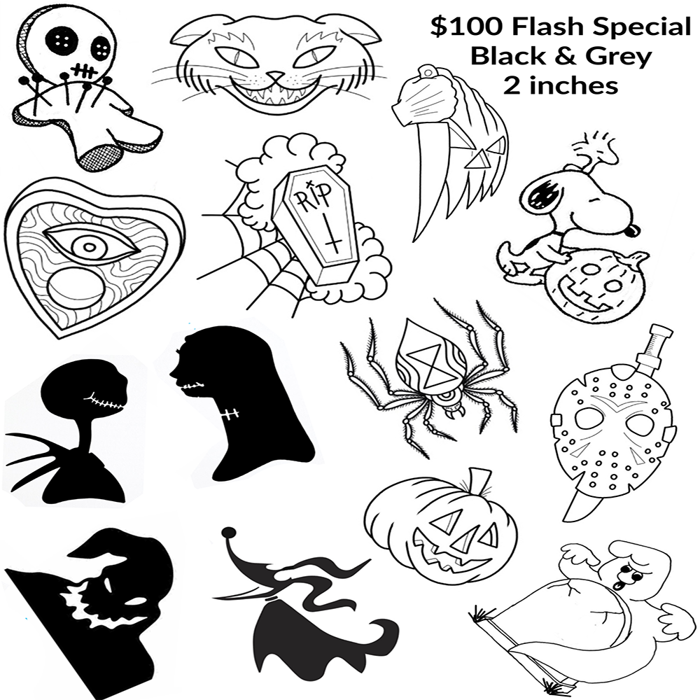 Halloween Flash Tattoos Near Me Handartdrawingideasdesignreference