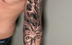 Healed Smoky Sleeve Sleeve Tattoos Black And Grey Tattoos Black Tattoos