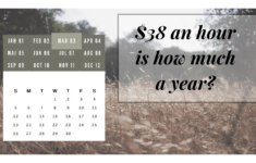 How Much Is 38 An Hour Annually HOWMUCHSI