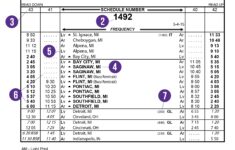 How To Read A Bus Schedule