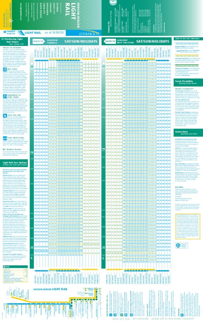 Http hoboken411 wp content uploads 2010 08 NJ Light Rail Schedule 