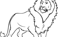Image Gallery Lion Coloring Sheet