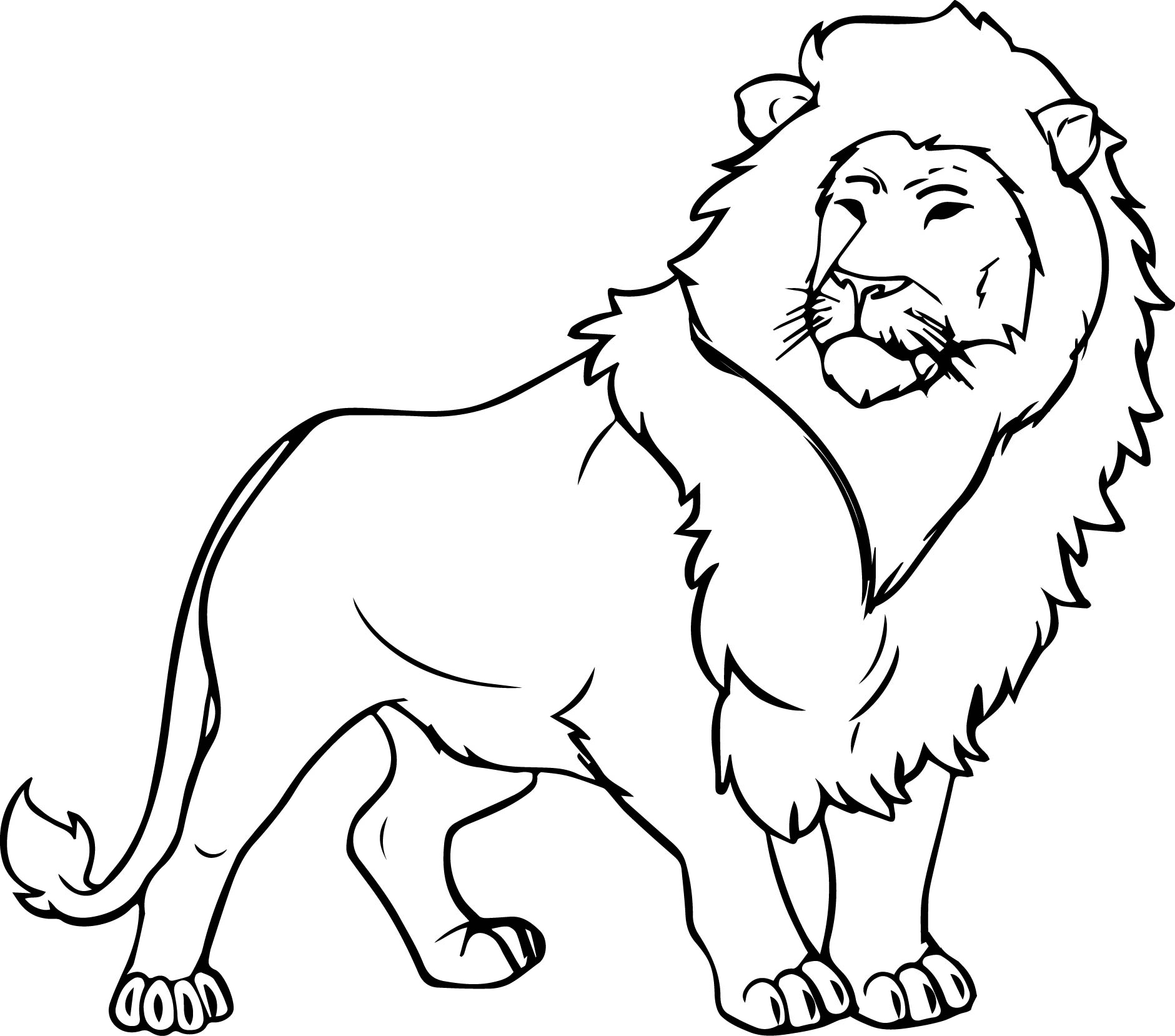 Image Gallery Lion Coloring Sheet