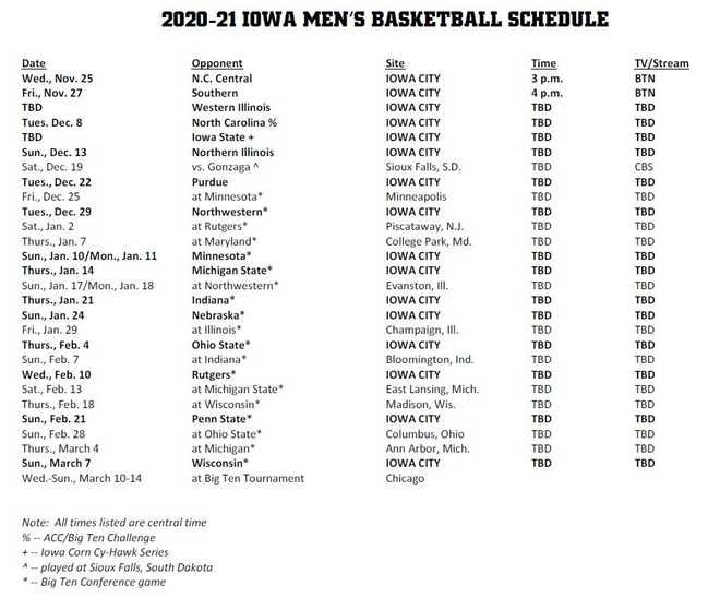 Iowa Basketball Schedule Iowa Women s Basketball 2018 19 Schedule 
