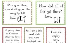 Just Sweet And Simple Printable Elf On The Shelf Notes