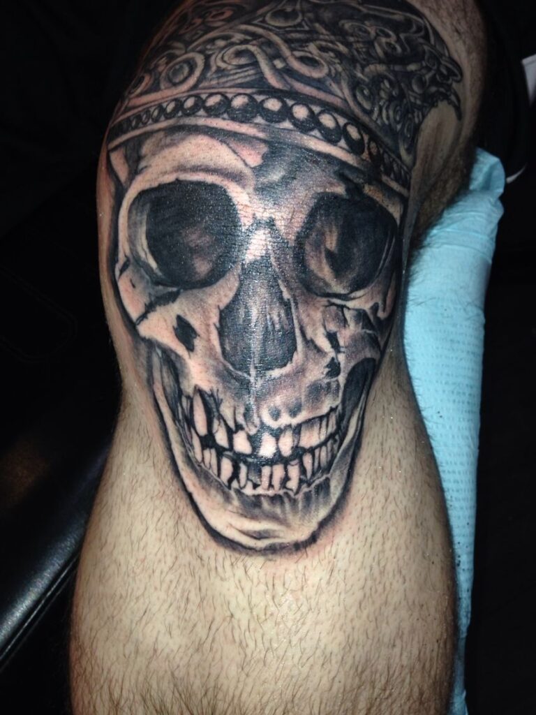 Knee Cap Skull Tattoo Tattoos Knee Cap
