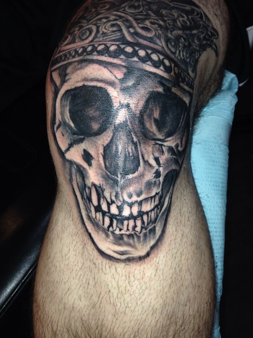 Knee Cap Skull Tattoo Tattoos Knee Cap