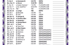 Ku Basketball Schedule Printable Customize And Print