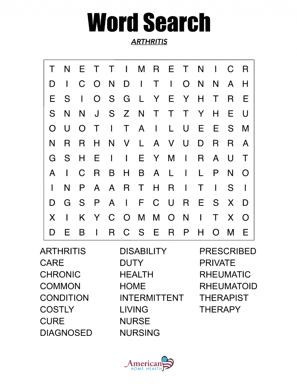 Large Print Word Searches Printable Customize And Print