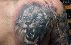 Lion Chest Tattoo By Lorand Limited Availability At