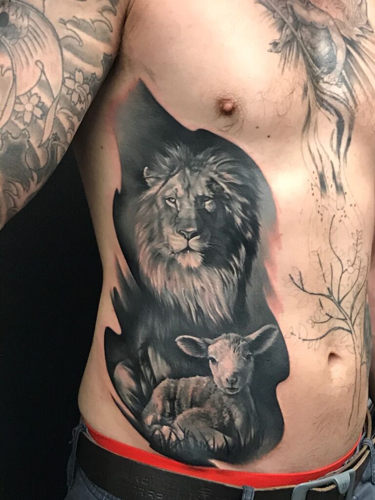 Lion Lamb Tattoo By Anastasiya Limited Availability At Redemption 