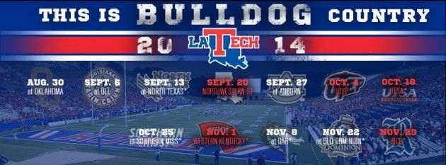 Louisiana Tech Football Schedule 2014 Louisiana Tech Tech Football