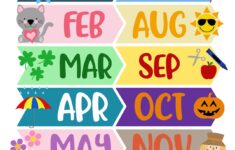 Months Of The Year Printable Free