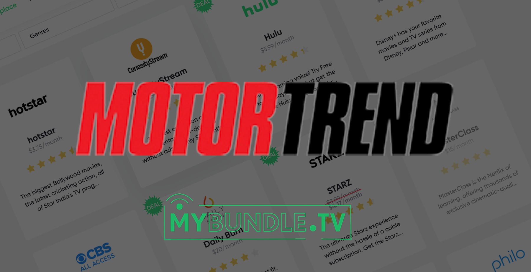 Motor Trend Streaming Service Costs Features MyBundle TV