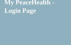 My PeaceHealth Login Page Login Page Login Page