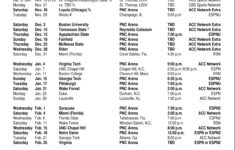 Nc State Basketball Schedule Printable PrintableSchedule