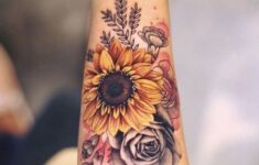 Nice 39 Impressive Black And White Sunflower Tattoo Ideas Tattoos