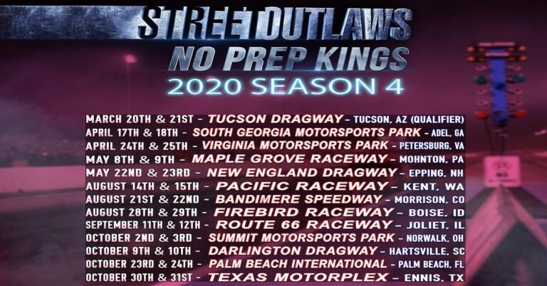 NO PREP KINGS SEASON 4 SCHEDULE Prepping Street Outlaws Seasons