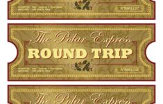 North Pole Express Tickets FULLY Editable Instant Download Etsy