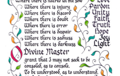 Peace Prayer Of St Francis Of Assisi Inspirational Print Etsy In