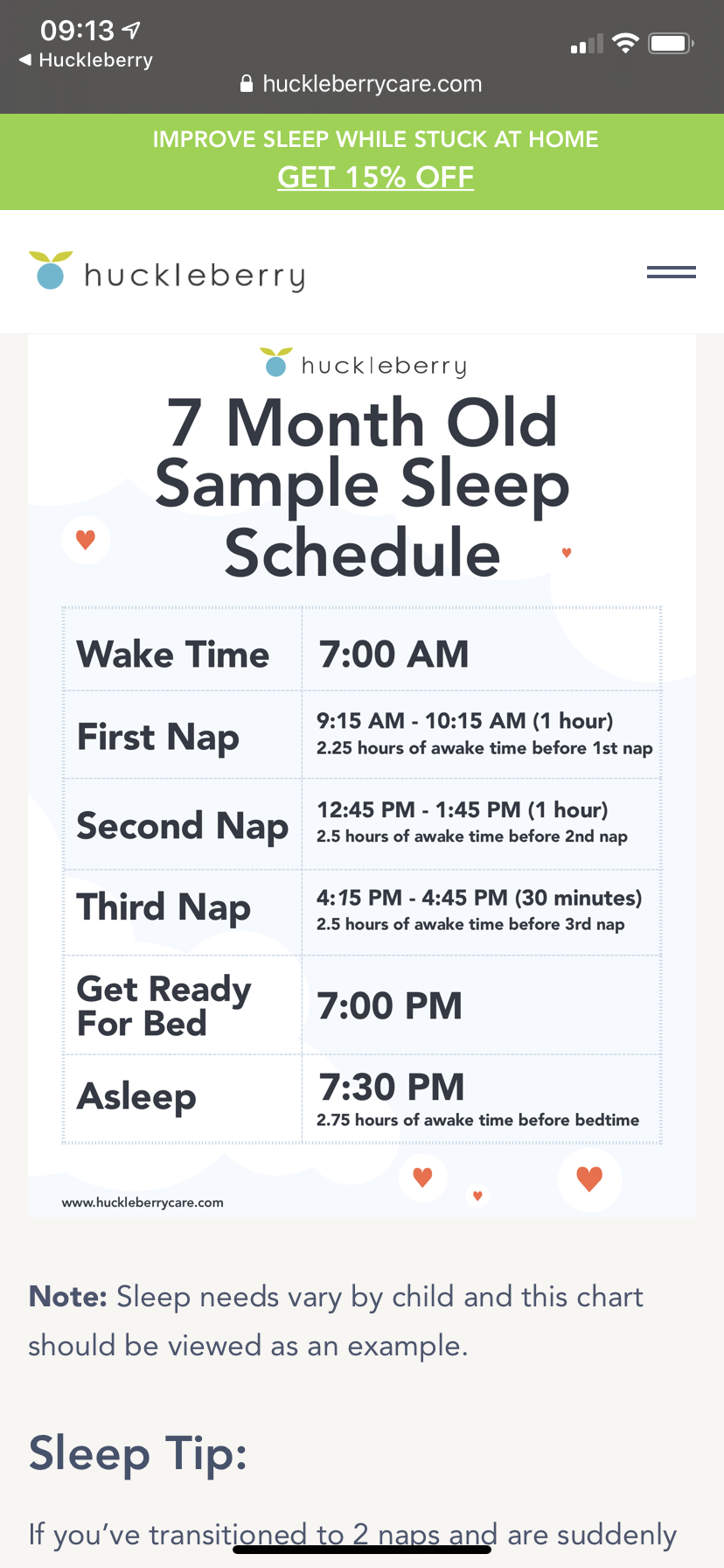 Pin By Laura Weiss On Baby Sleep Schedule 7 Month Olds Improve Sleep