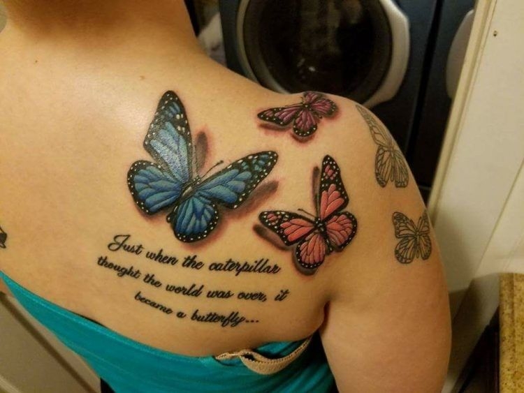 Pin By Maggie Stuart On Tattoos Butterfly Tattoos For Women 