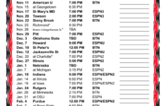 Printable 2016 2017 Maryland Terrapins Basketball Schedule