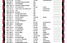 Printable 2022 2023 Arkansas Razorbacks Basketball Schedule