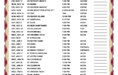 Printable 2022 2023 Boston College Eagles Basketball Schedule