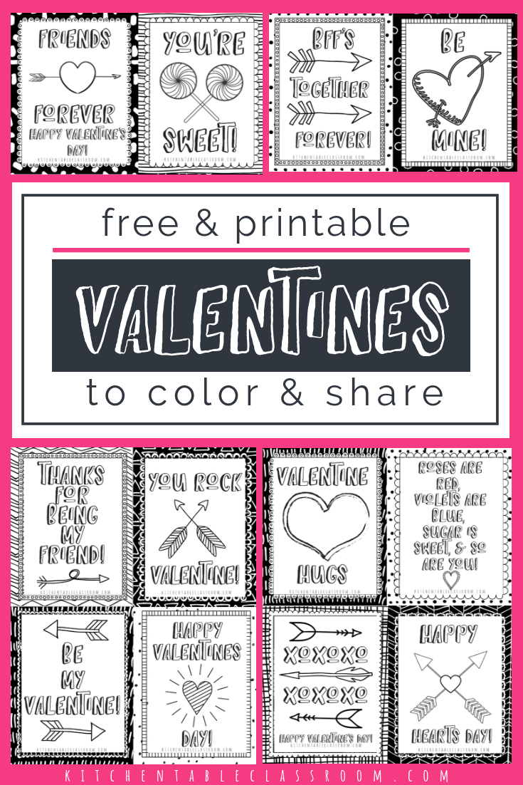 Printable Diy Valentine Cards For Classmates All You Need To Do Is 