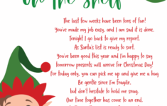Printable Elf On The Shelf Goodbye Letter