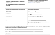 Printable Fedex Indirect Signature Form Printable Form 2022