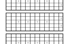 Printable Guitar Fretboard