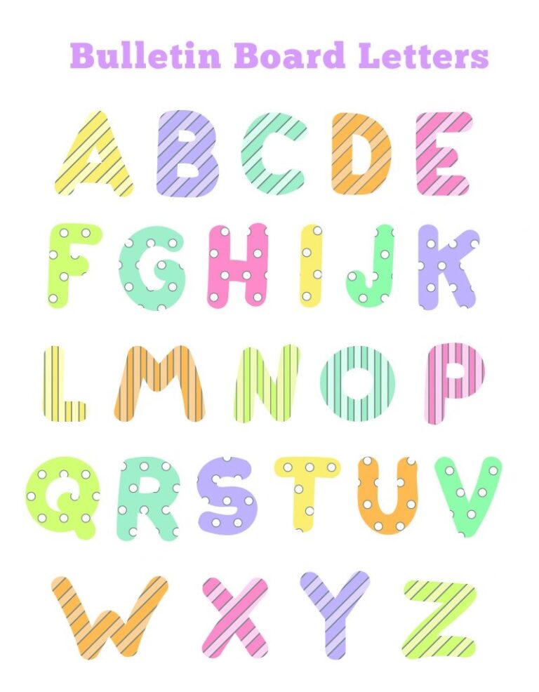 Printable Letters For Bulletin Board Customize And Print