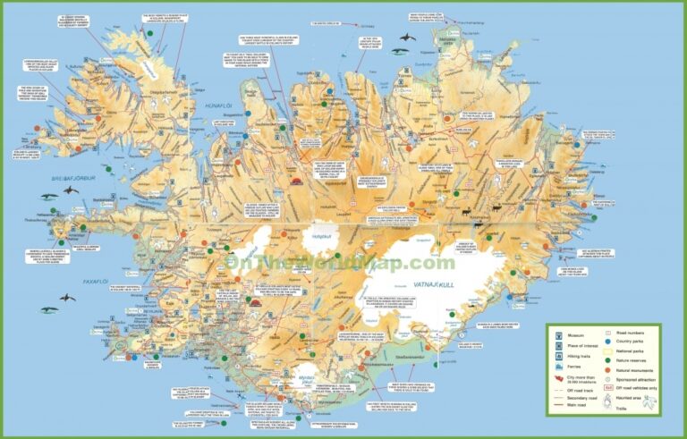 Printable Map Iceland
