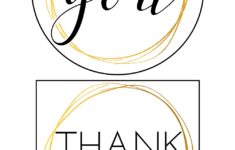 Printable Thank You Tags