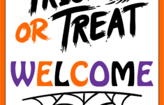 Printable Trick Or Treat Signs Printable Word Searches