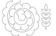 Rolled Flower Flowers Template SVG File