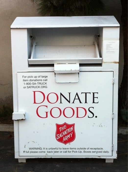 Salvation Army Drop Box On Site Yelp