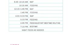Sample 5 Month Old Sleep Schedule With Naps And Feeds