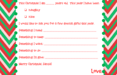 Secret Santa List Template Printable Printable Free Templates