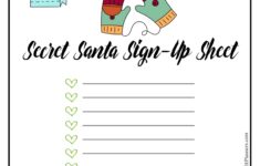 Secret Santa Template Secret Santa Questions Forms
